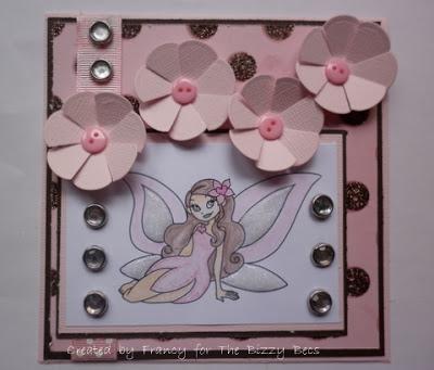 CARD PER THE BIZZY BECS E TUTORIAL FIORI