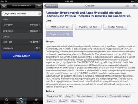 Ricerche facili su PubMed con Unbound Medline