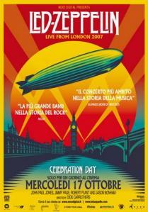 “Led Zeppelin – Celebration day” al cinema solo per un giorno: mercoledì 17 ottobre! A Firenze è al Portico!