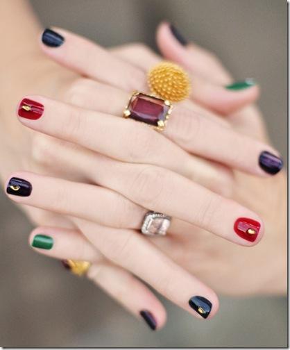 multicolor nails