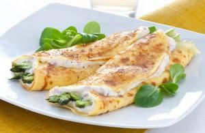 Crêpes agli asparagi