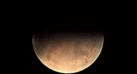 Come un astronauta vedrebbe Marte in orbita