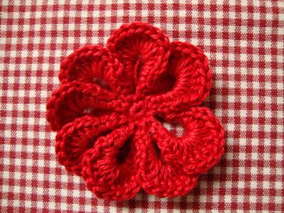 fiore all'uncinetto con spiegazione, crochet flower pattern