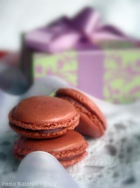 Macarons ai lamponi...un'idea per Natale