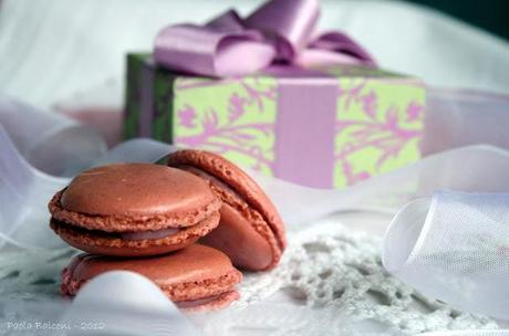 Macarons ai lamponi...un'idea per Natale