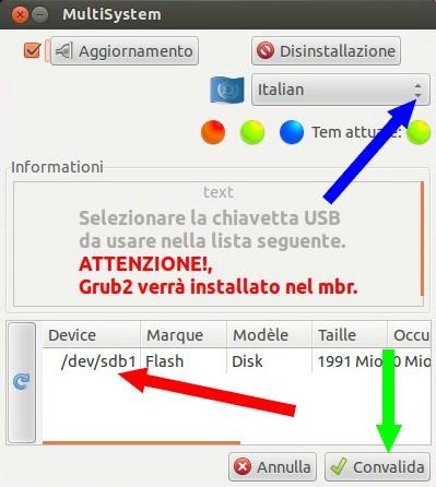 MultiSystem schermata iniziale