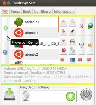 MultiSystem prova con Qmenu