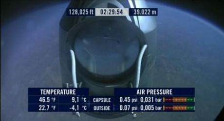 Il grande record di Felix Baumgartner: 39068 metri di quota in caduta libera