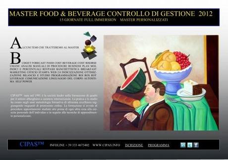 MASTER FOOD & BEVERAGE  16 OTTOBRE 2012