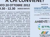 Depurare l’acqua: conviene? Convegno ottobre Villa Contarini