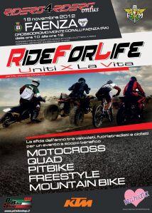 Ride for life: il 18 novembre a Faenza