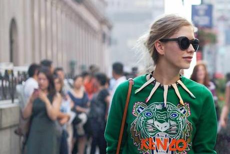 { Trend : Kenzo Tiger Embroidery Sweater }