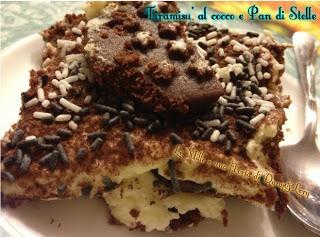 TIRAMISU' AL COCCO CON PAN DI STELLE TIRAMISU' AL COCCO CON PAN DI STELLE