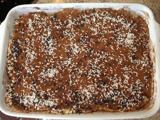 TIRAMISU' AL COCCO CON PAN DI STELLE TIRAMISU' AL COCCO CON PAN DI STELLE