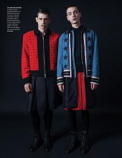 Cole Mohr & Yuri Pleskun in Dolce & Gabbana e Givency su Fashionisto