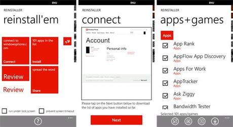Nokia Reinstaller : Reinstallare tutte le App su smartphone Nokia Lumia in un colpo solo !