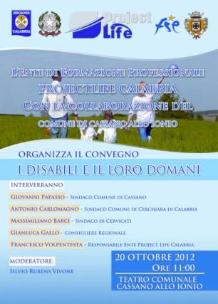 Cassano all’Ionio  Convegno “I disabili e il loro domani “