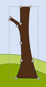 La sagoma dell'albero