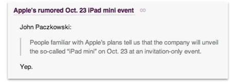 Evento Apple il 23 Ottobre?