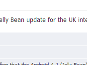 Android 4.1.1. Jelly Bean Galaxy Confermato U.K.