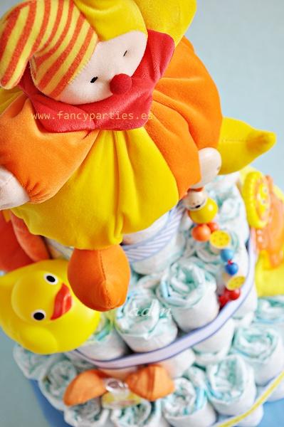 Bambino Diaper Cake Boy di www.fancyparties.es, # diapercake # # pannolino newborngift