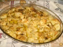 Baccalà alla lionese con patate