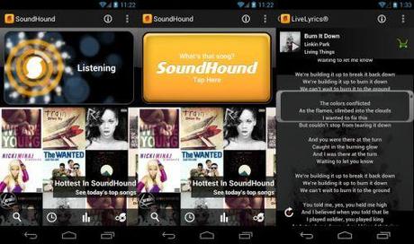 SoundHound - applicazione Android per riconoscere canzoni