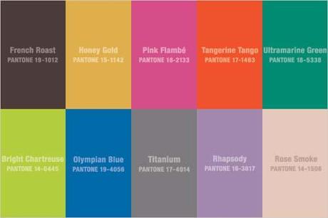 [COLOR INSPIRATION] PANTONE F/W 2012-13