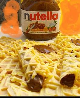 FERRATELLE MORBIDE ARROTOLATE CON NUTELLA