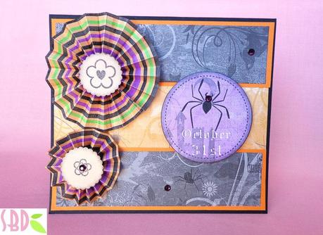 Card Halloween con tecnica Rosette - Rosette Technique Halloween Card