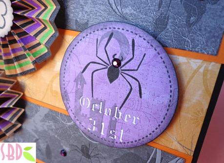 Card Halloween con tecnica Rosette - Rosette Technique Halloween Card