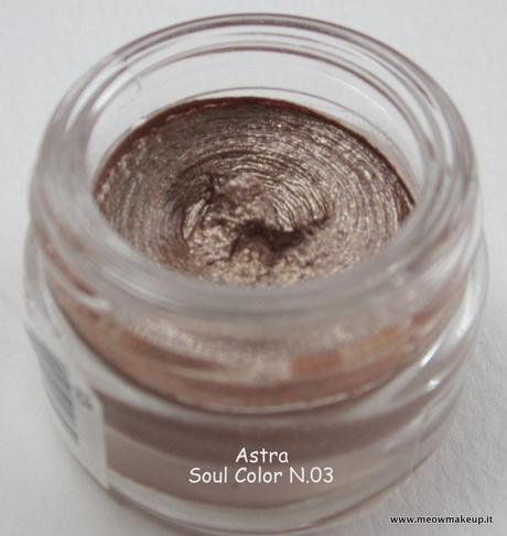 Astra Soul Color Waterproof Eyeshadow: preview and swatches