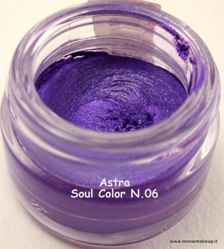 Astra Soul Color Waterproof Eyeshadow: preview and swatches