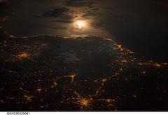 City Lights, France-Italy Border (NASA, Intern...