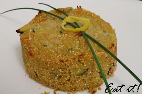 Sformatino di quinoa e verdure profumato al limone