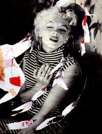 Mimmo Rotella, Love Love Marilyn, 2004, decollage, 80 x 60 cm