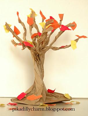 L'albero d'autunno!Creazione a costo zero!