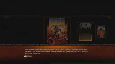 Doom 3 BFG Edition, Bethesda consiglia di non istallare il gioco su Xbox 360
