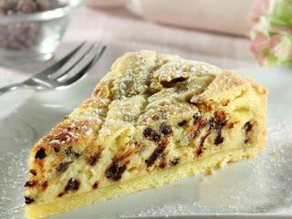 CROSTATA RIPIENA DI RICOTTA E GOCCE DI CIOCCOLATO