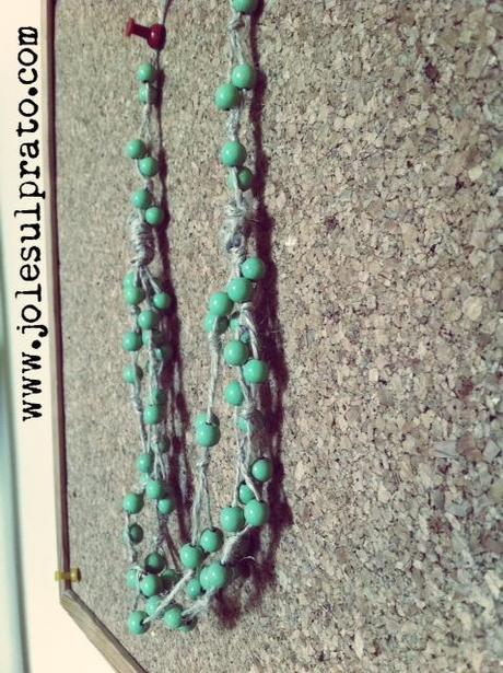 Collana di perle e juta-DIY