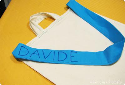 Sacchetto per l'asilo... finalmente è pronto!