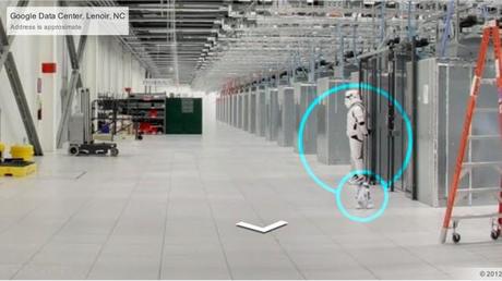 Uno Stormtrooper a guardia dei data center di Google