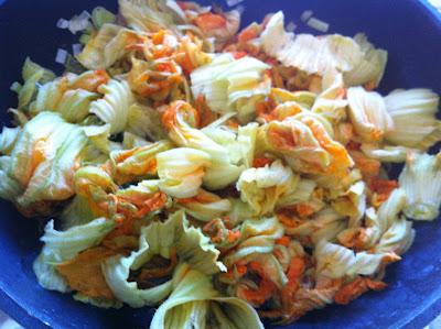 Penne ai fiori di zucca