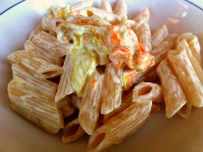 Penne ai fiori di zucca