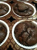 MUFFINS AL DOPPIO CIOCCOLATO E PESCHE