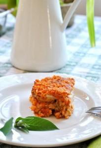 Pasticcio di riso alle melanzane