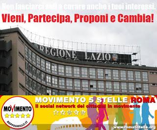 Libera assemblea dei cittadini alla Regione Lazio.