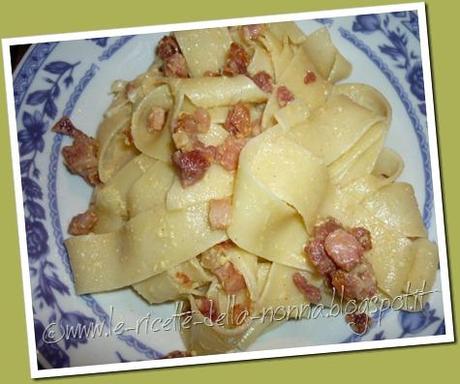 Pappardelle con germe di grano alla carbonara (8)