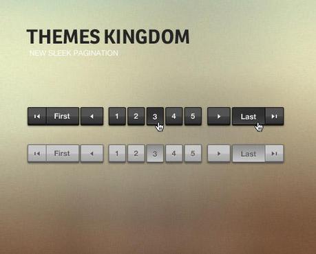 Raccolta gratuita di Pagination PSD