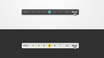 Raccolta gratuita di Pagination PSD